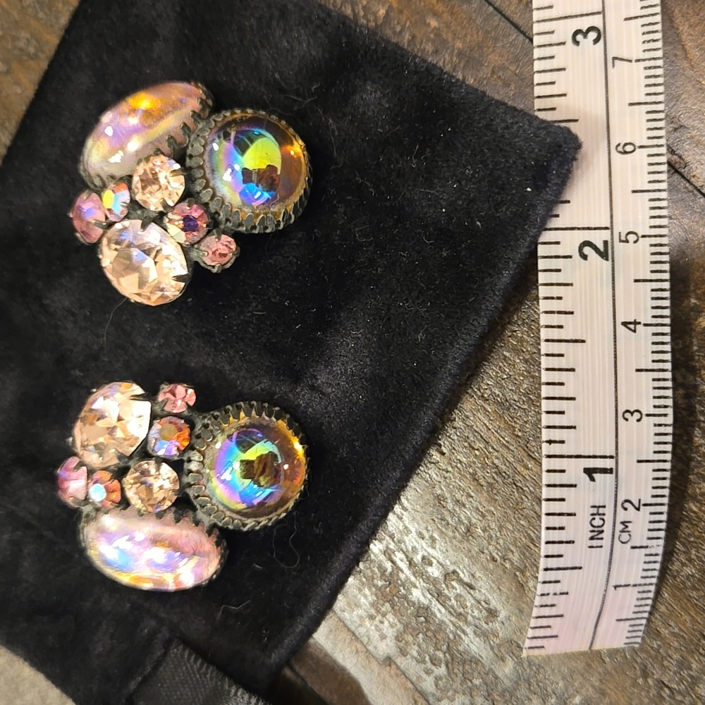 Vintage Regency Jewel Earrings - Picture 4 of 5